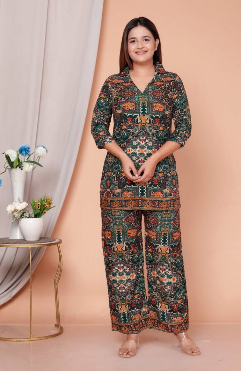 9Star Fashion Zisa Rayon With Digital Printed Fancy Co Ord Set Collection