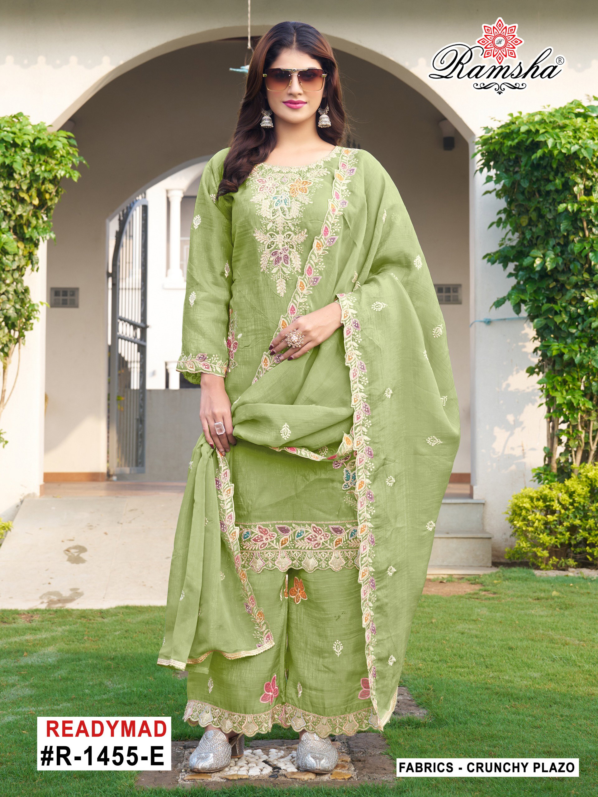 Ramsha R 1455 E To H Crunchy Designer Pakistani Salwar Kameez