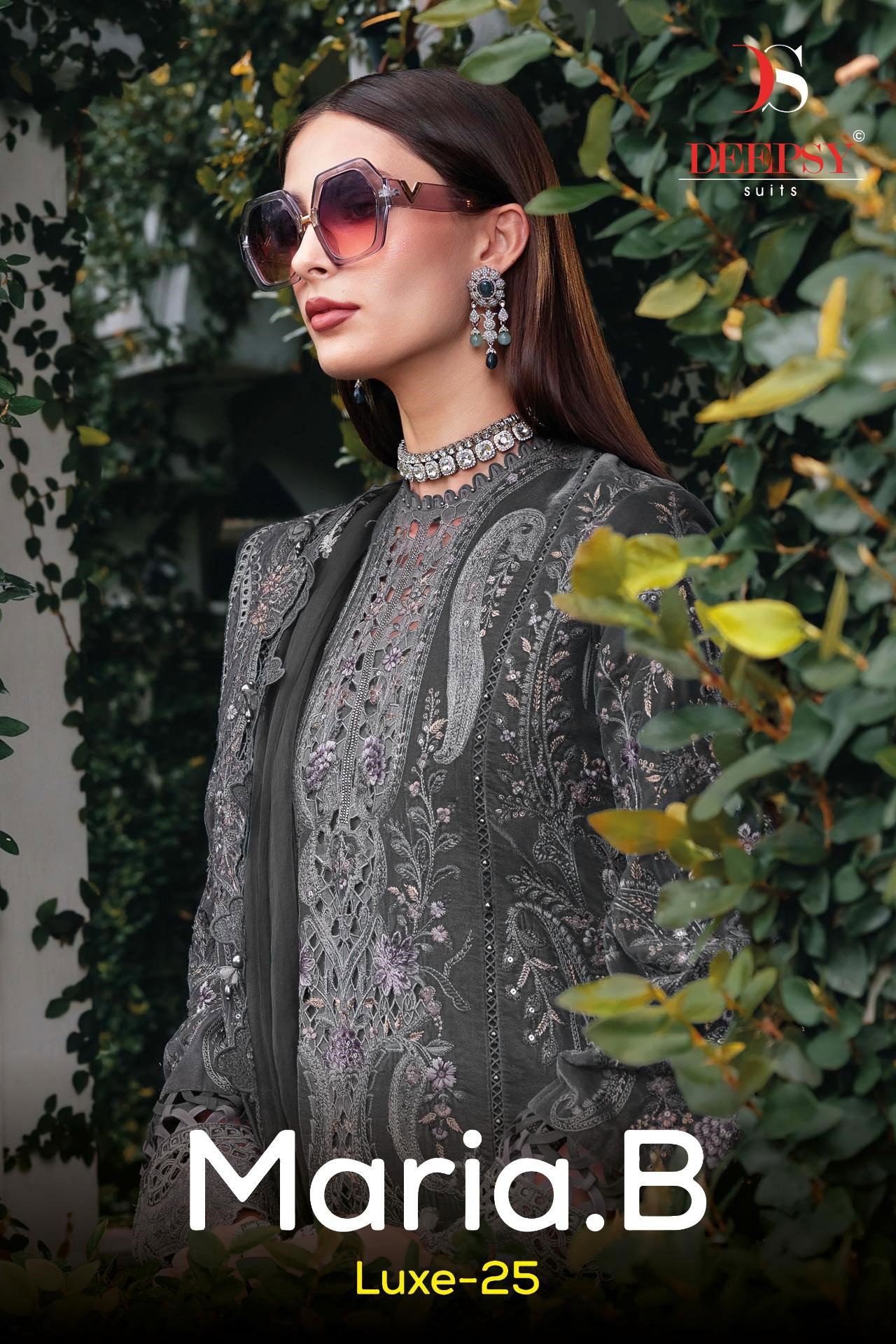 Deepsy Maria B Luxe 25 Cotton Dupatta Viscose Pakistani Salwar Suits