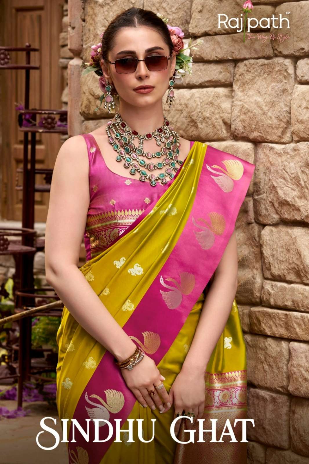 Rajpath Sindhu Ghat Soft Sattin Silk Designer Saree Collection