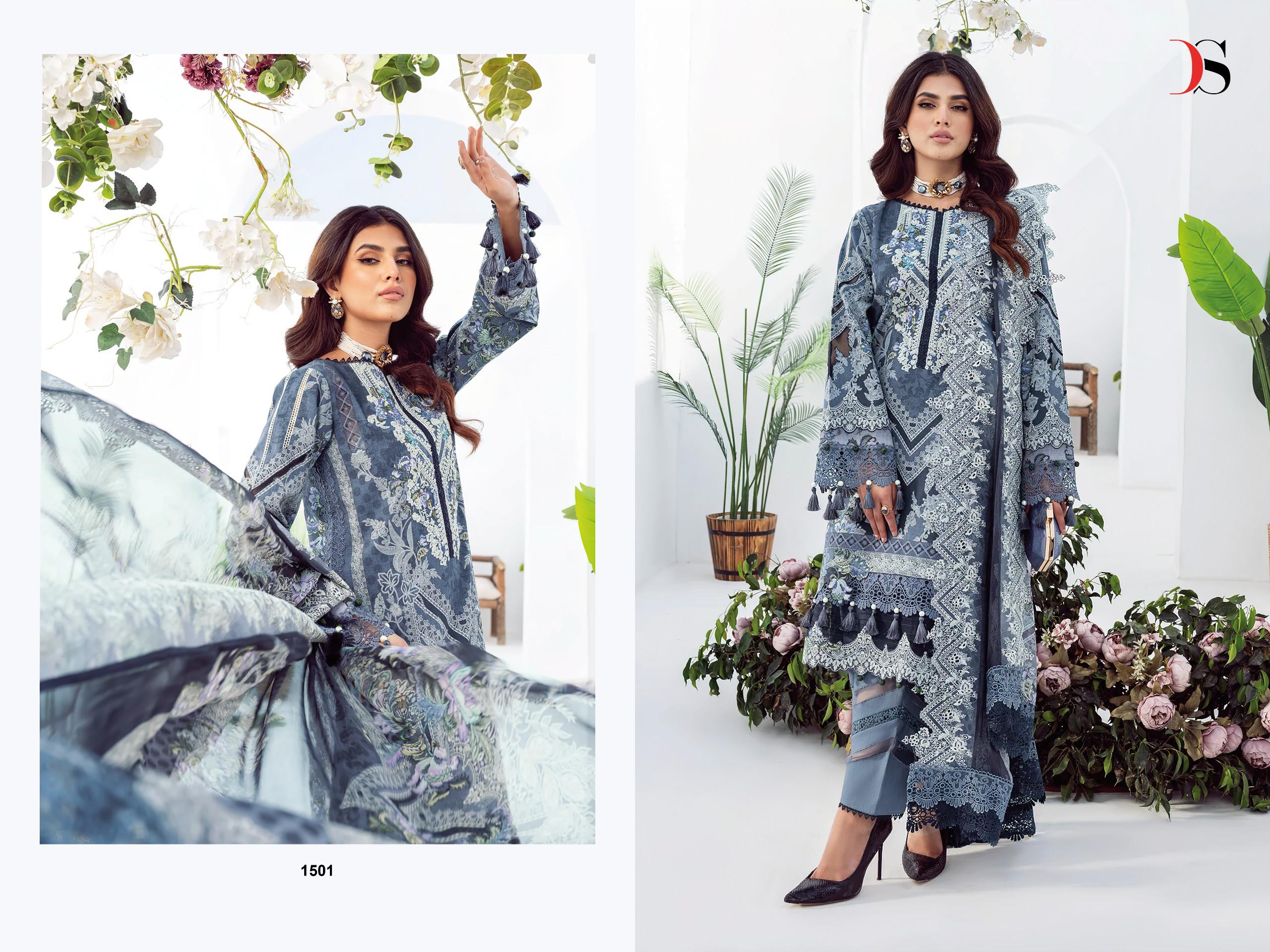 Deepsy Jade Needle Wonder 2025 Vol 4 Cotton Dupatta Pakistani Salwar Kameez