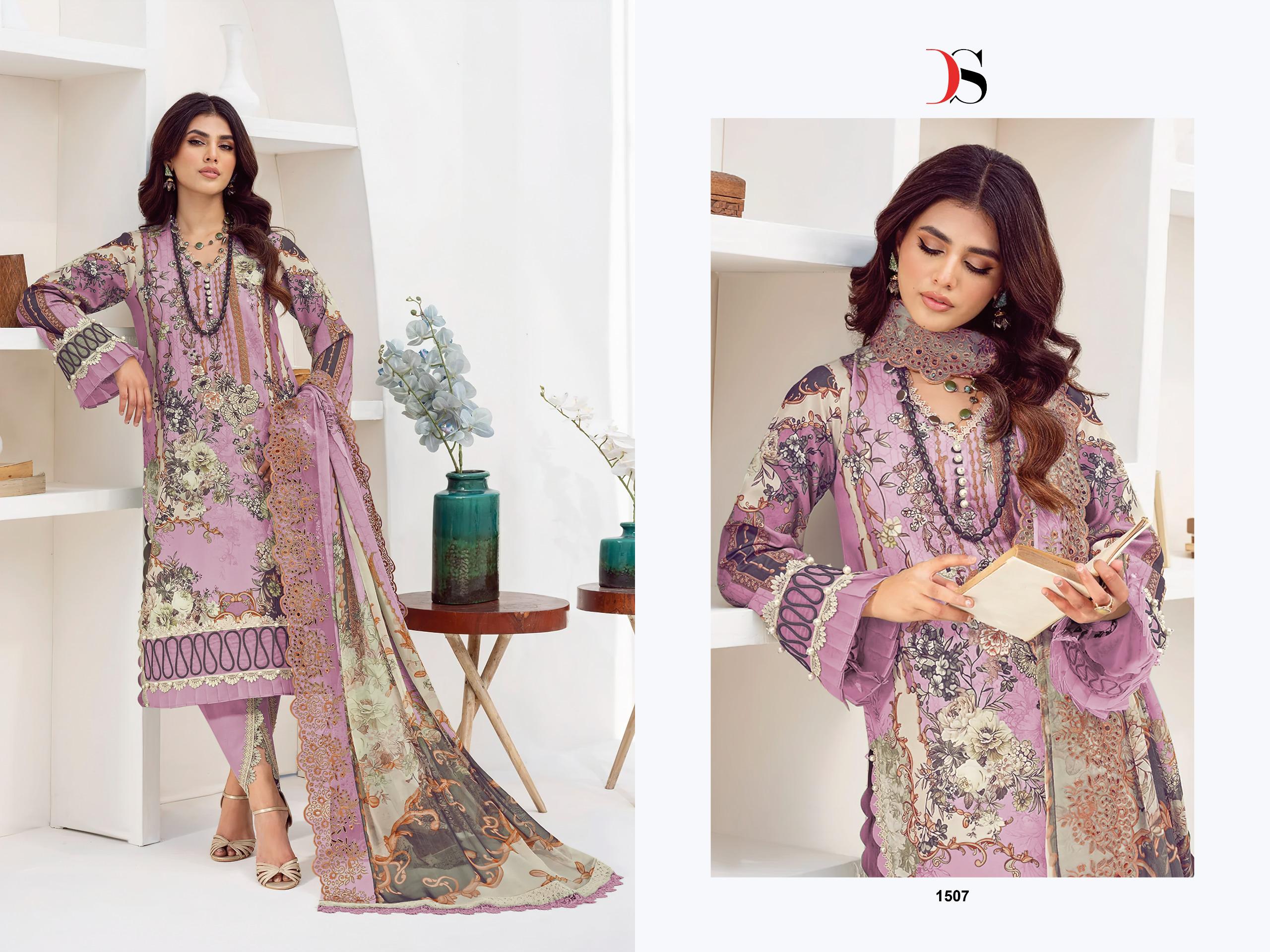 Deepsy Jade Needle Wonder 2025 Vol 4 Cotton Dupatta Pakistani Salwar Kameez