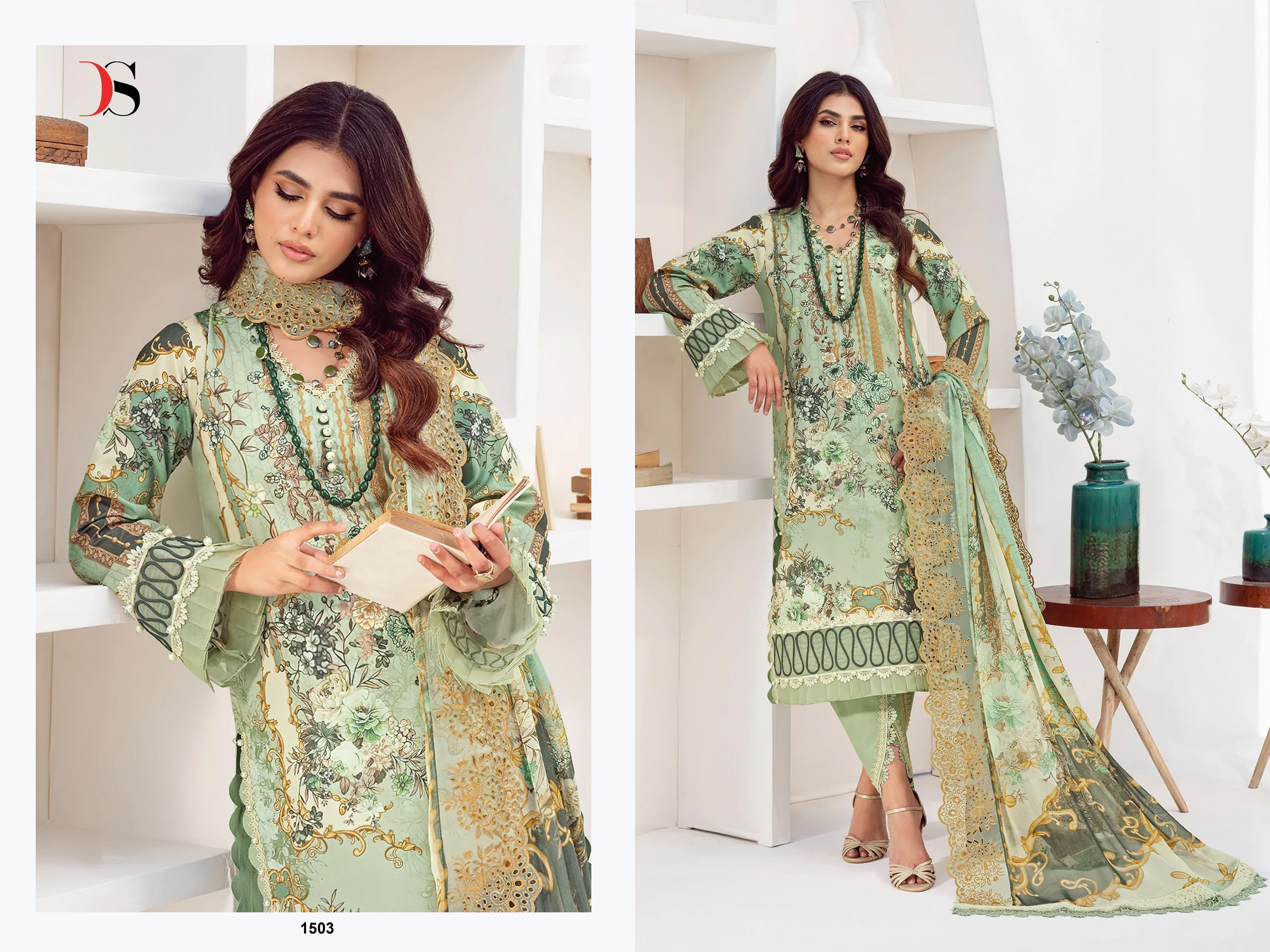 Deepsy Jade Needle Wonder 2025 Vol 4 Chiffon Dupatta Pakistani Salwar Kameez