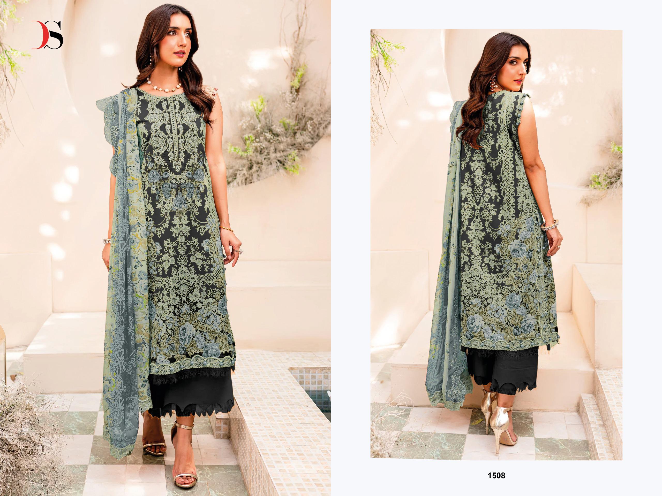 Deepsy Jade Needle Wonder 2025 Vol 4 Chiffon Dupatta Pakistani Salwar Kameez