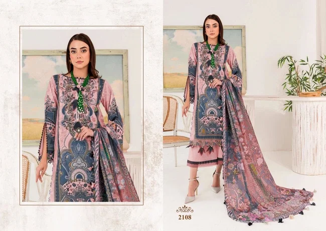 Majesty Cotton Quine Cotton Dupatta Pakistani Suit Collection