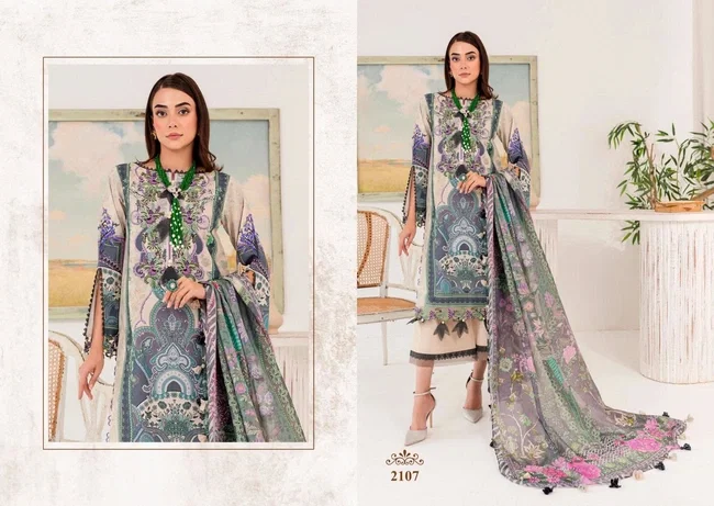 Majesty Cotton Quine Cotton Dupatta Pakistani Suit Collection