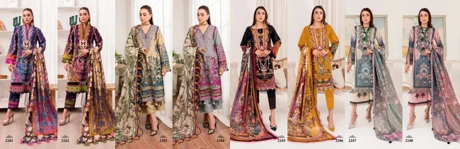 Majesty Cotton Quine Cotton Dupatta Pakistani Suit Collection