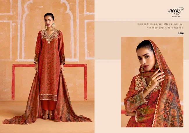Kimora Nayaab Pure Muslin Soft Banarasi Zari and Pitta Work Designer Dress Material