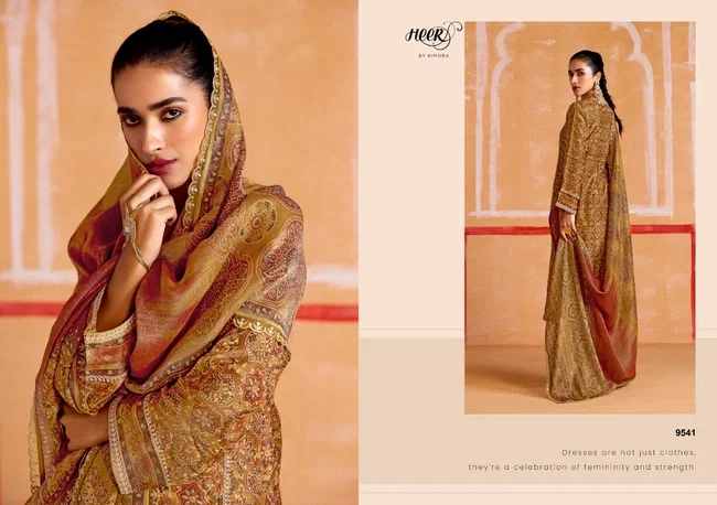 Kimora Nayaab Pure Muslin Soft Banarasi Zari and Pitta Work Designer Dress Material