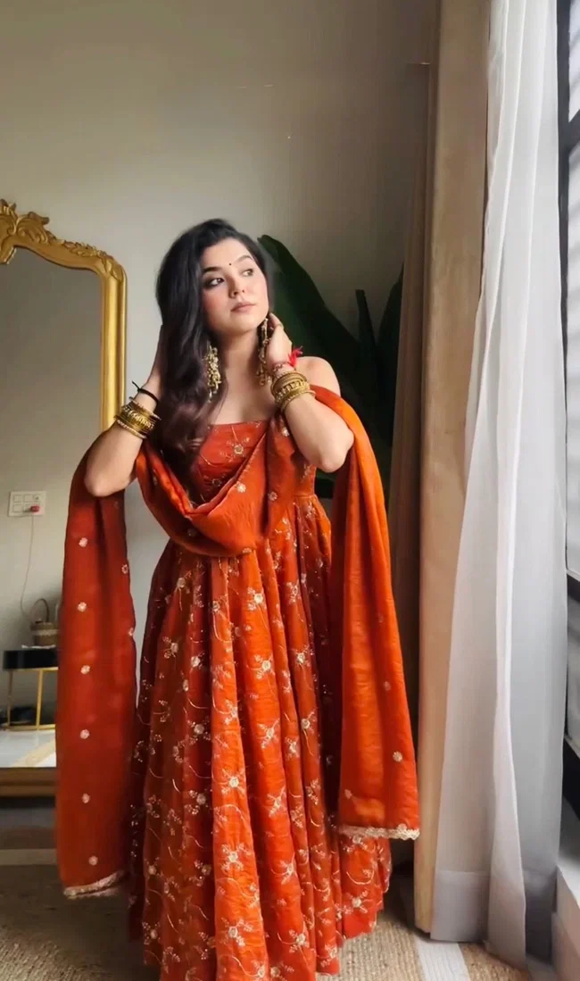 Glory KD 1534 Fendy Silk Designer Anarkali Set