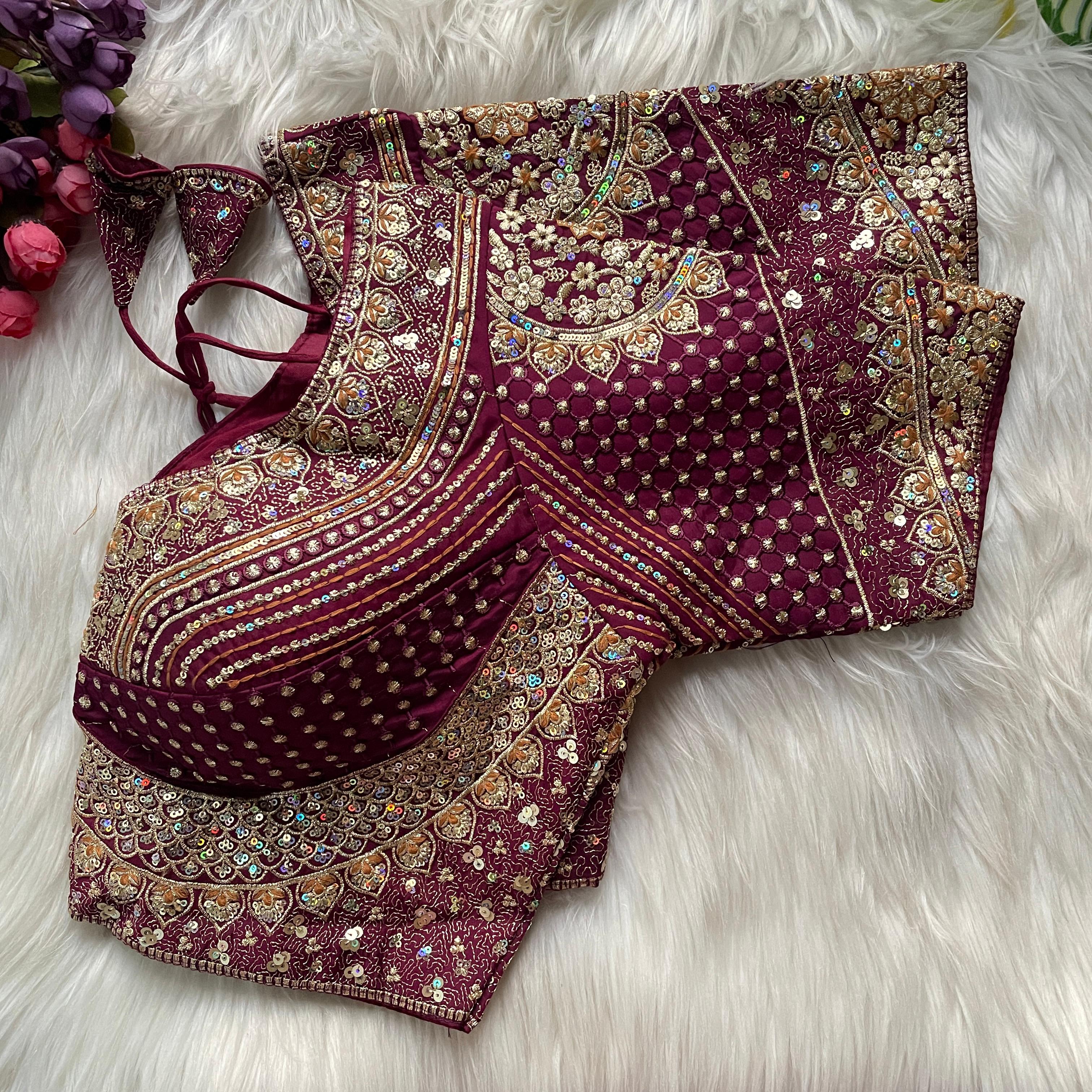 Bridal Sabyasachi Vol 2 Roman Silk Work Partywear Blouse Collection