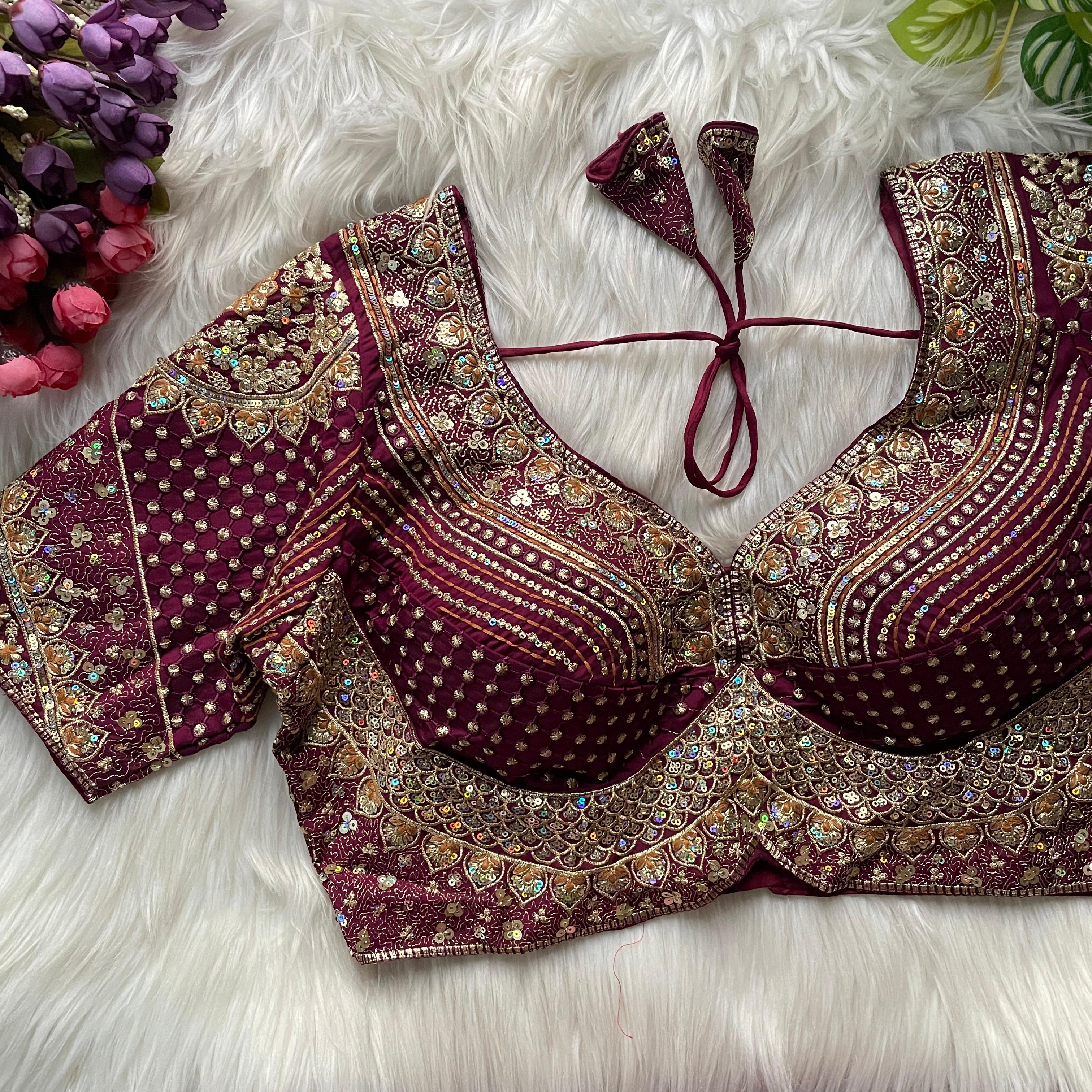 Bridal Sabyasachi Vol 2 Roman Silk Work Partywear Blouse Collection