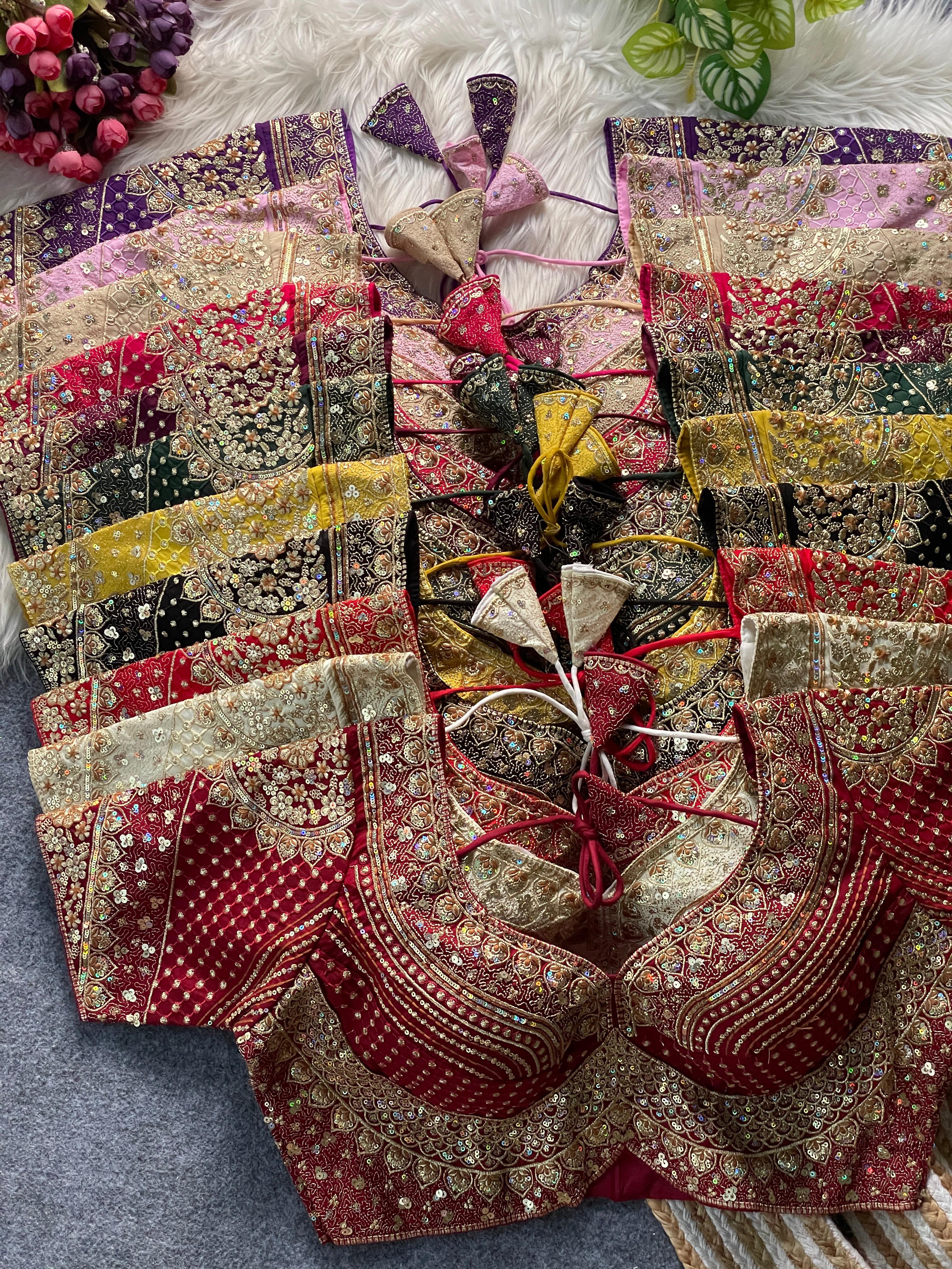 Bridal Sabyasachi Vol 2 Roman Silk Work Partywear Blouse Collection