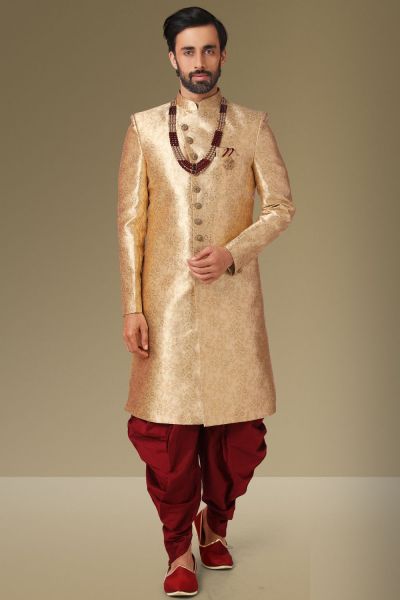 Sumi 1101 to 1106 Designer Art Emroided Banarasi Silk Sherwani and Indo western Collection