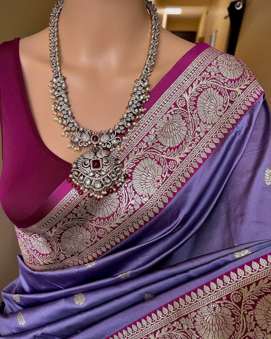 lekha MN Rangoli Banarasi Silk Zari Weaving Saree