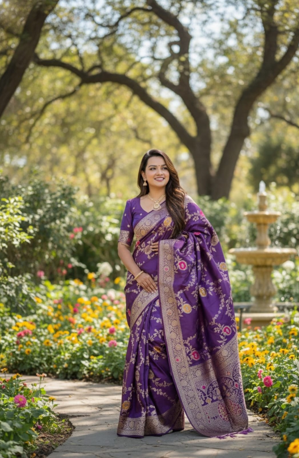 Vt 6075 T Soft Banarasi Silk Zari Worked Beautiful Saree Collection