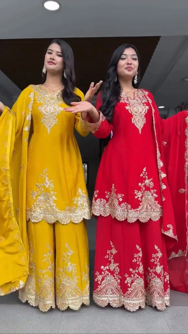 Glory KD 1542 Vol 2 Faux Georgette Designer Sharara Set