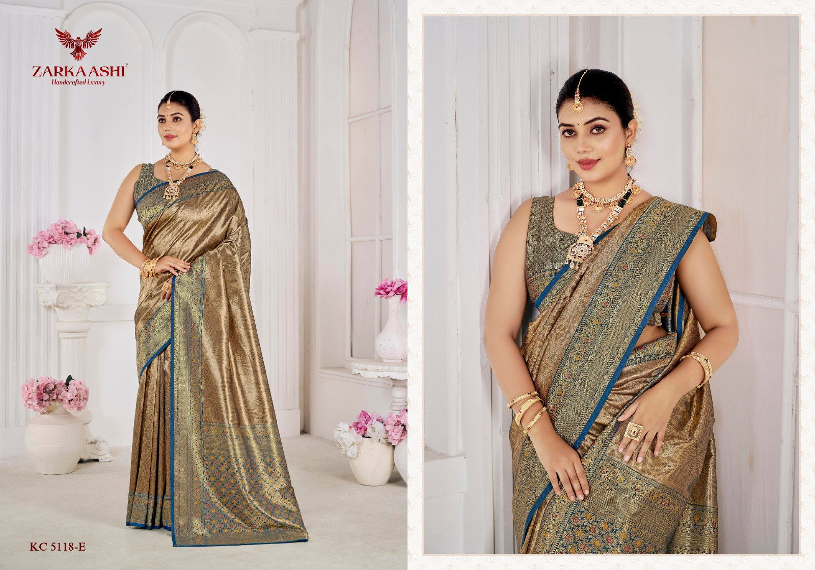 Zarkaashi Kanchi Pattu Vol 02 Banarasi Zari Tissue Designer Saree Collection