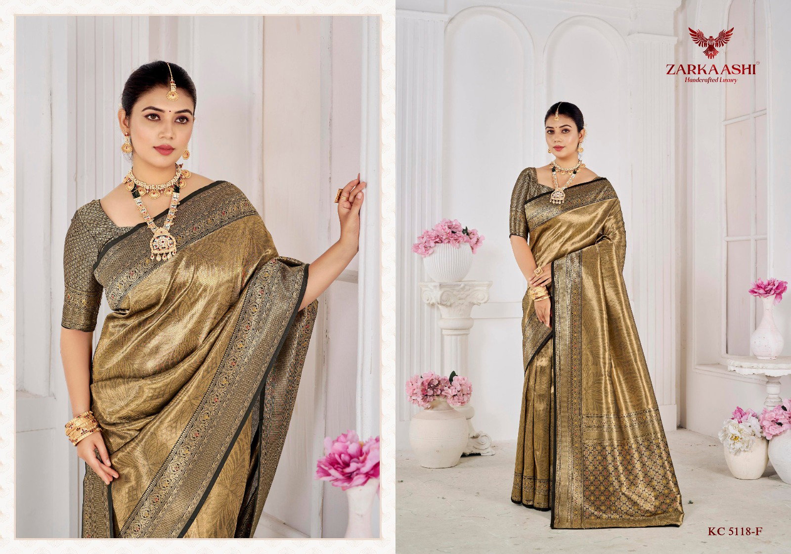 Zarkaashi Kanchi Pattu Vol 02 Banarasi Zari Tissue Designer Saree Collection