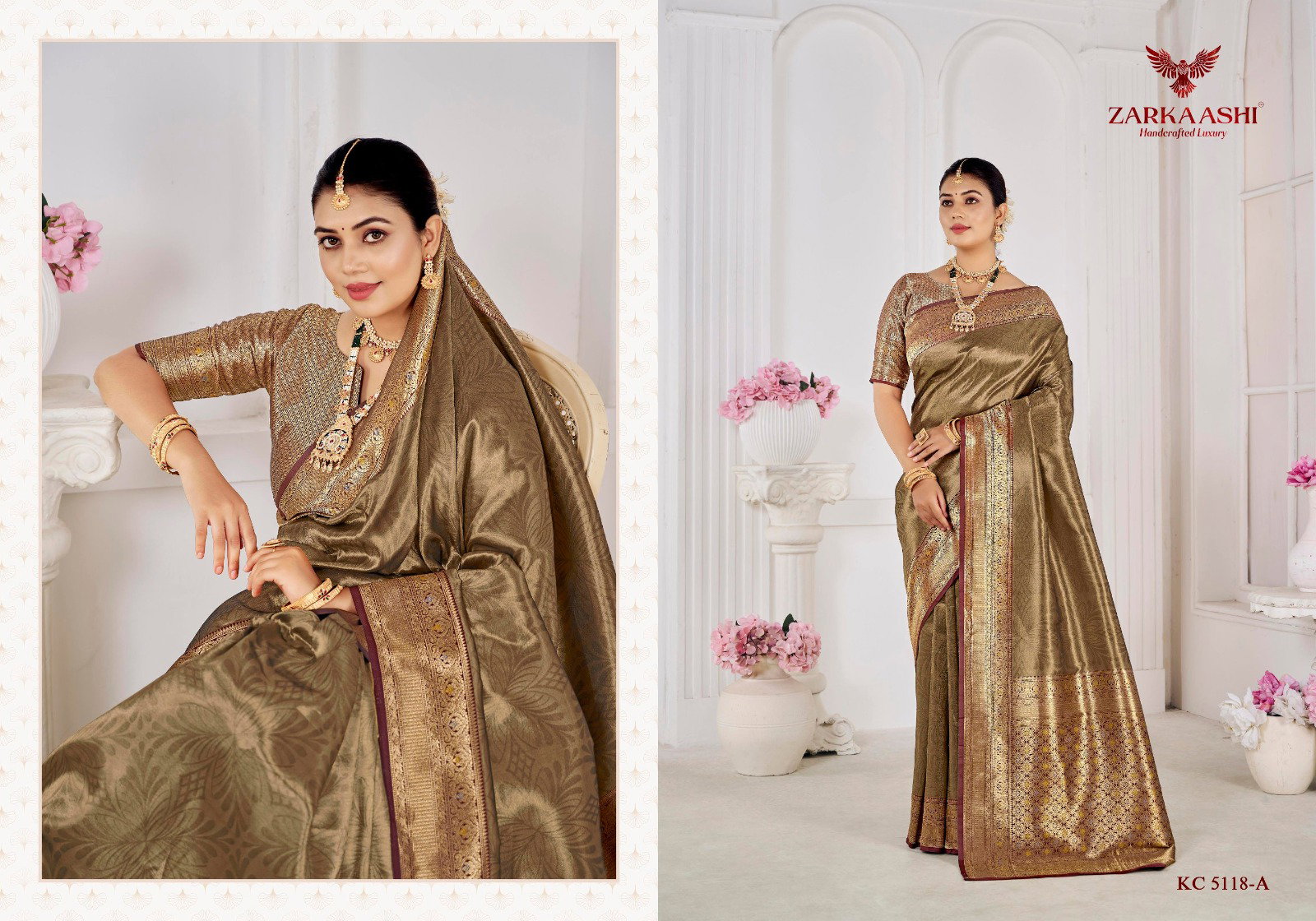 Zarkaashi Kanchi Pattu Vol 02 Banarasi Zari Tissue Designer Saree Collection