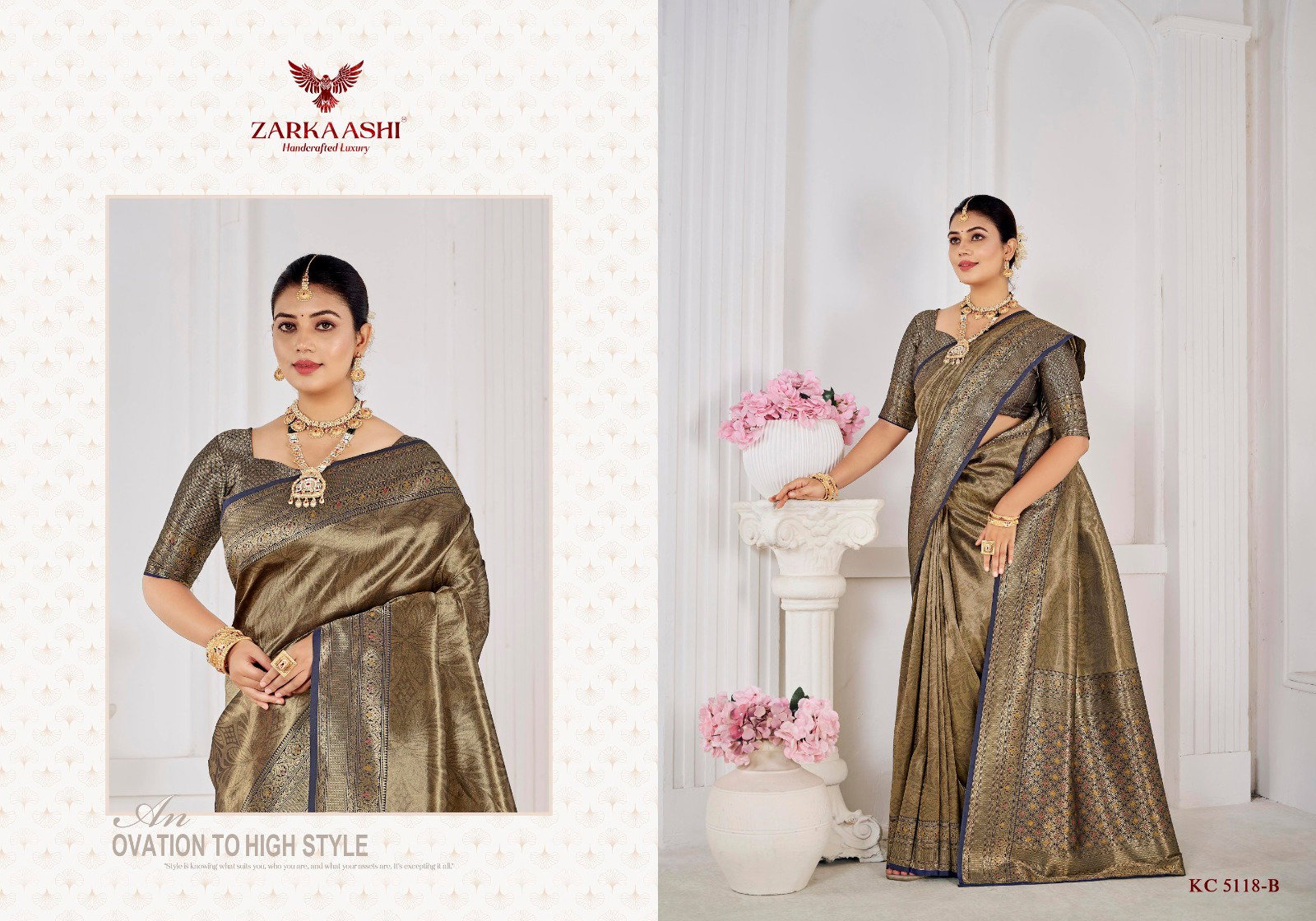 Zarkaashi Kanchi Pattu Vol 02 Banarasi Zari Tissue Designer Saree Collection