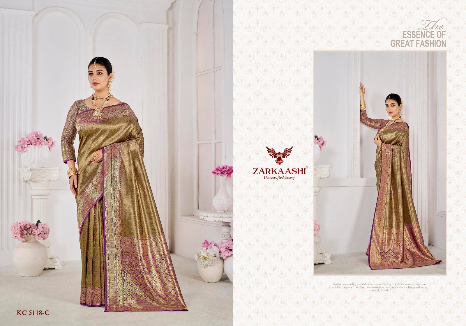 Zarkaashi Kanchi Pattu Vol 02 Banarasi Zari Tissue Designer Saree Collection