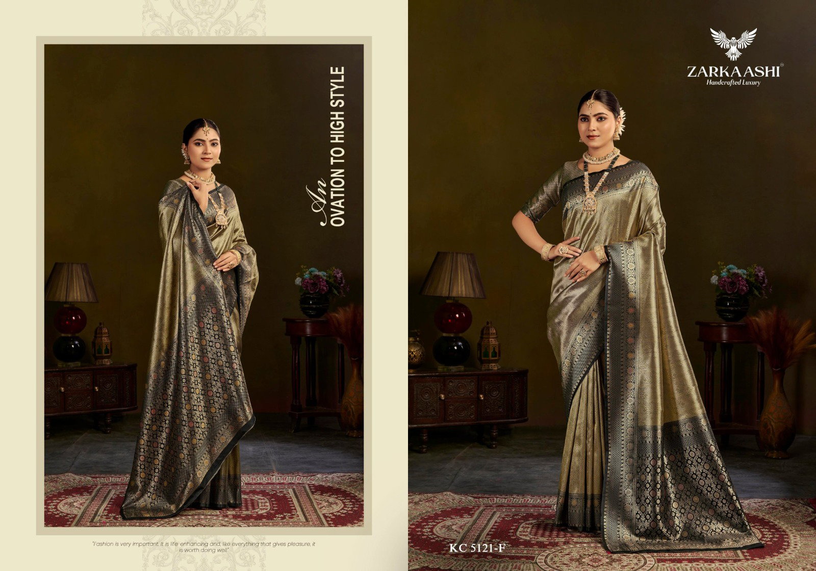 Zarkaashi Kanchi Pattu Vol 03 Banarasi Zari Tissue Premium Saree Collection