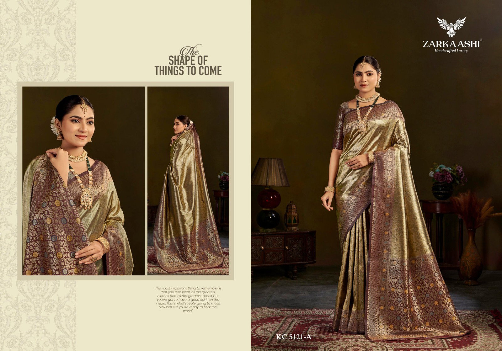 Zarkaashi Kanchi Pattu Vol 03 Banarasi Zari Tissue Premium Saree Collection
