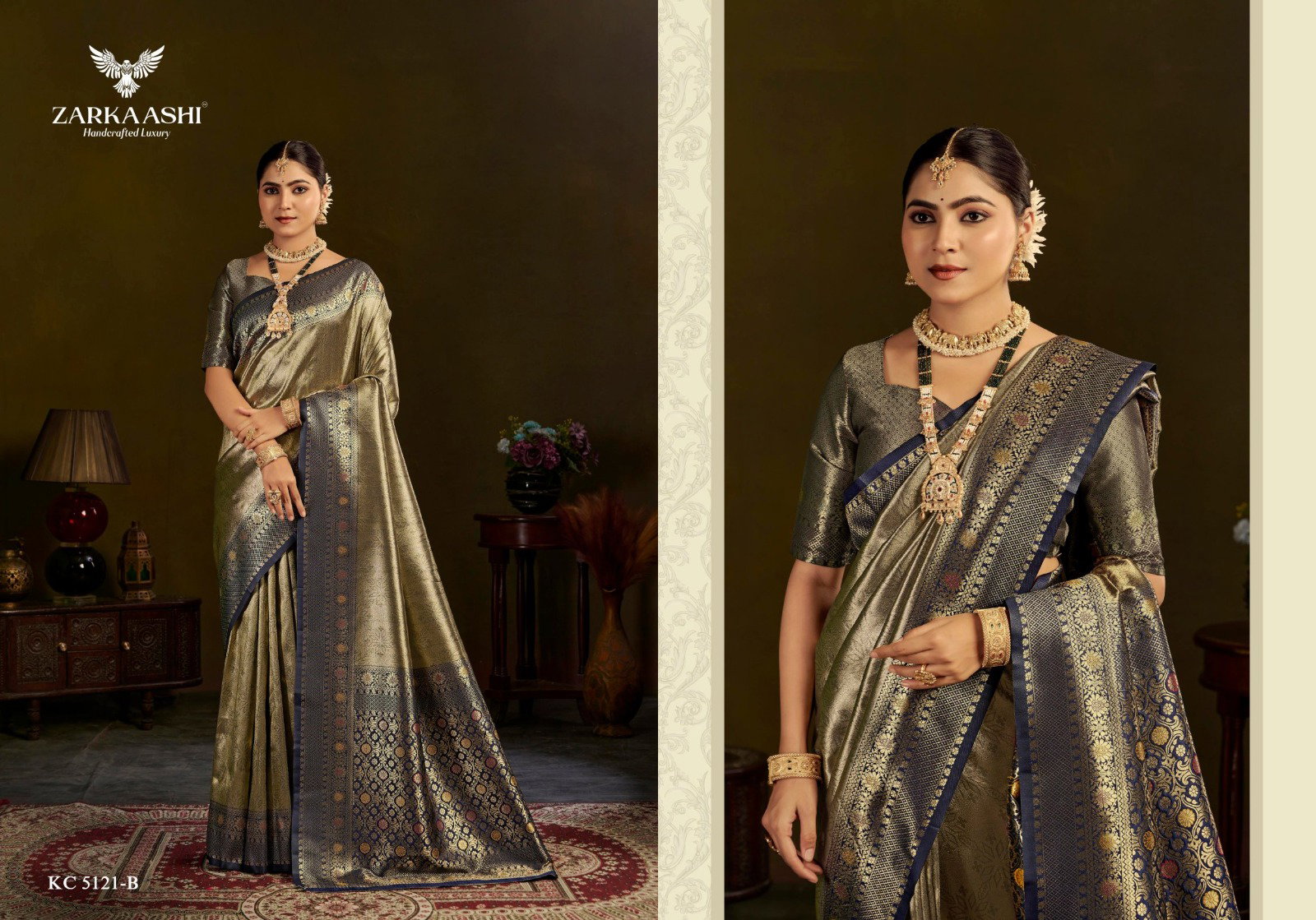 Zarkaashi Kanchi Pattu Vol 03 Banarasi Zari Tissue Premium Saree Collection