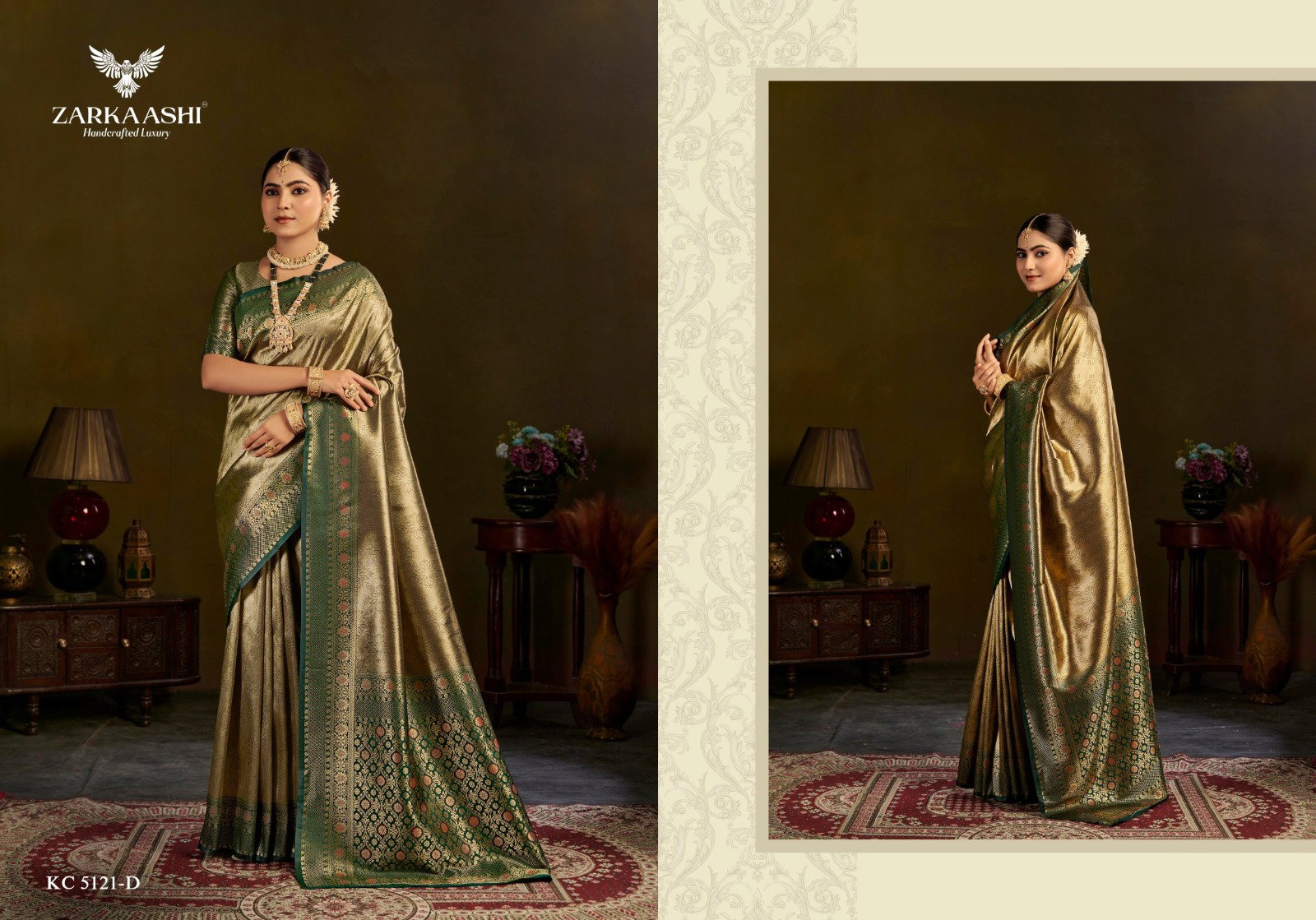 Zarkaashi Kanchi Pattu Vol 03 Banarasi Zari Tissue Premium Saree Collection