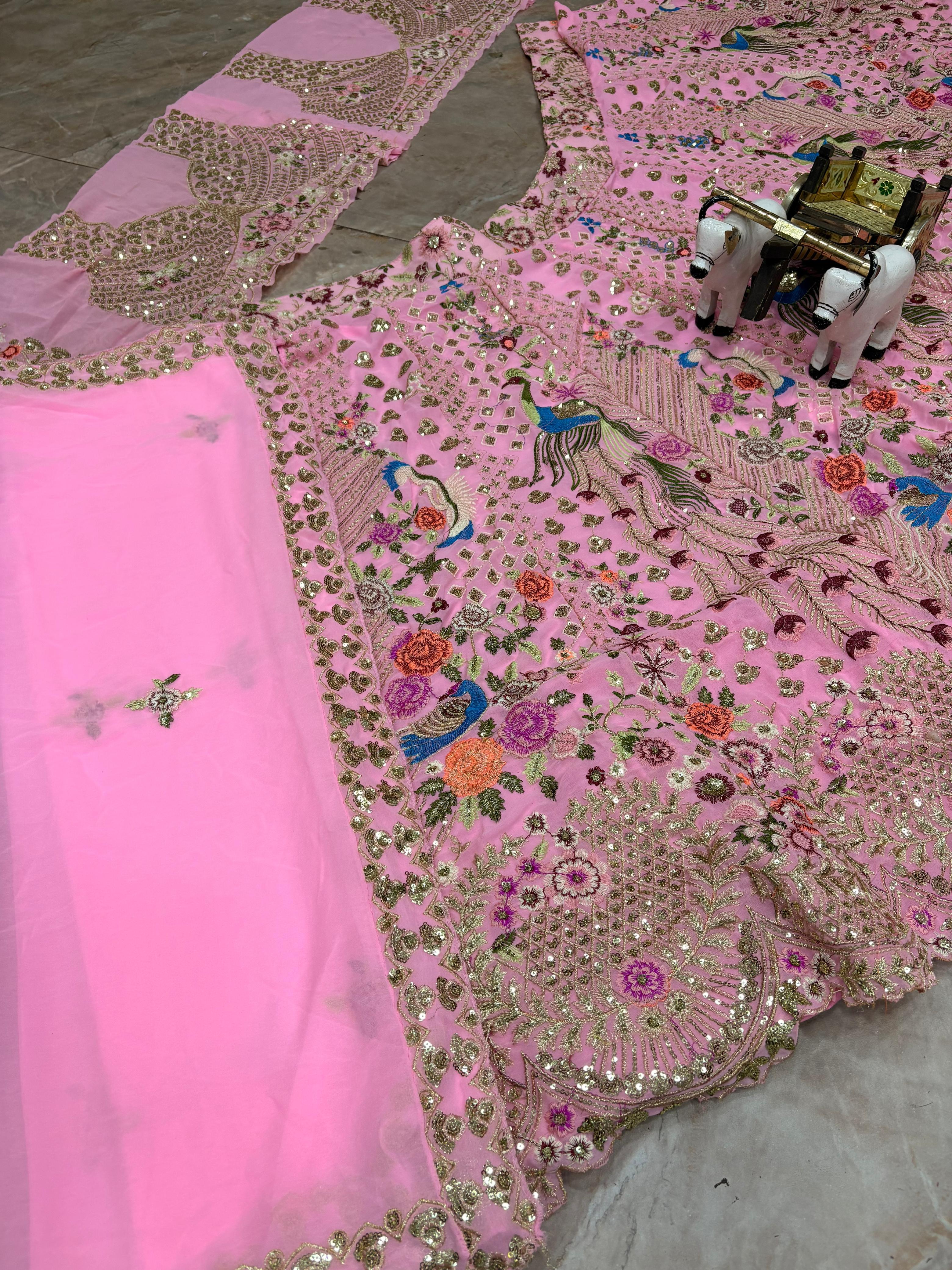 BD 1817 Designer Flared Faux Georgette Lehenga Collection 