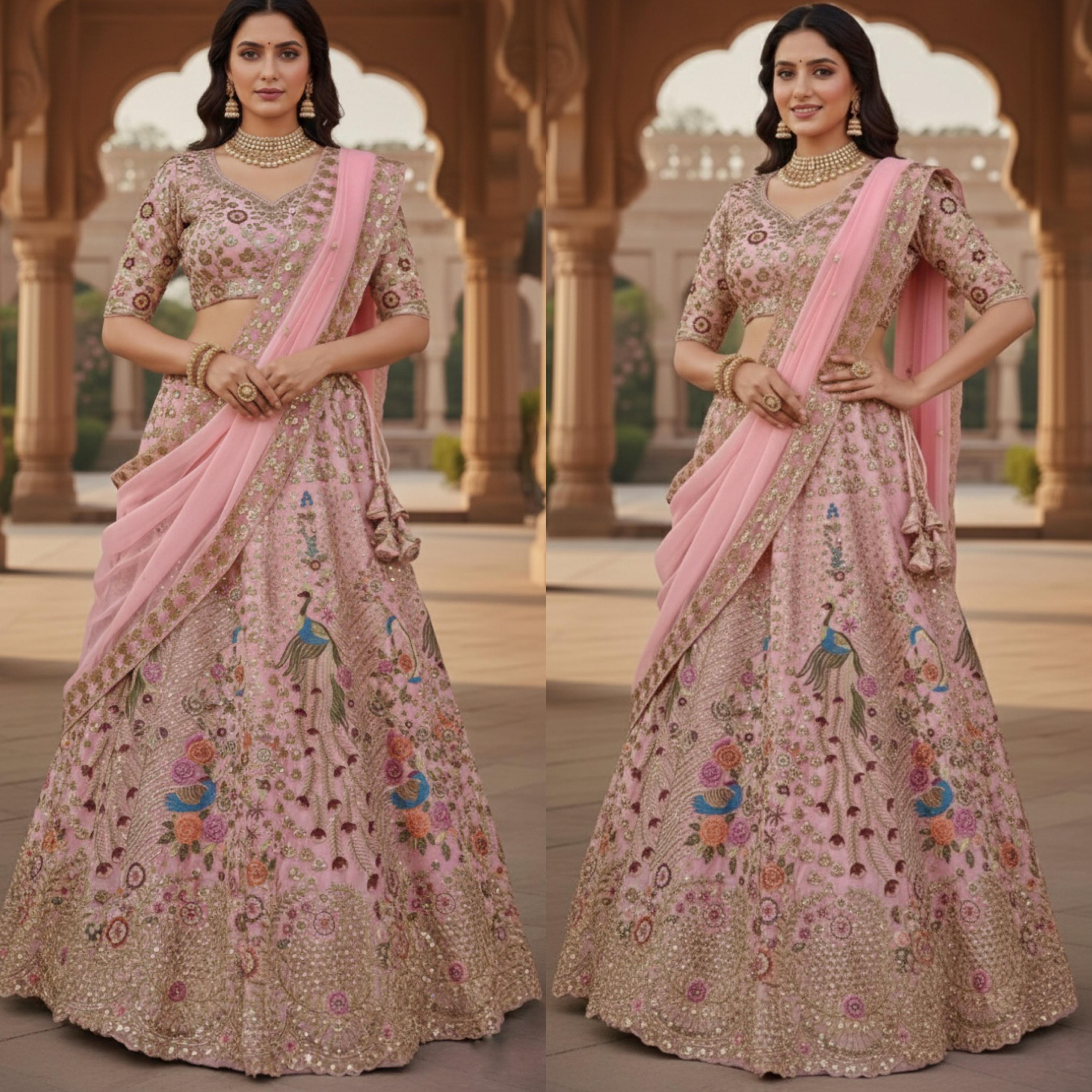 BD 1817 Designer Flared Faux Georgette Lehenga Collection 