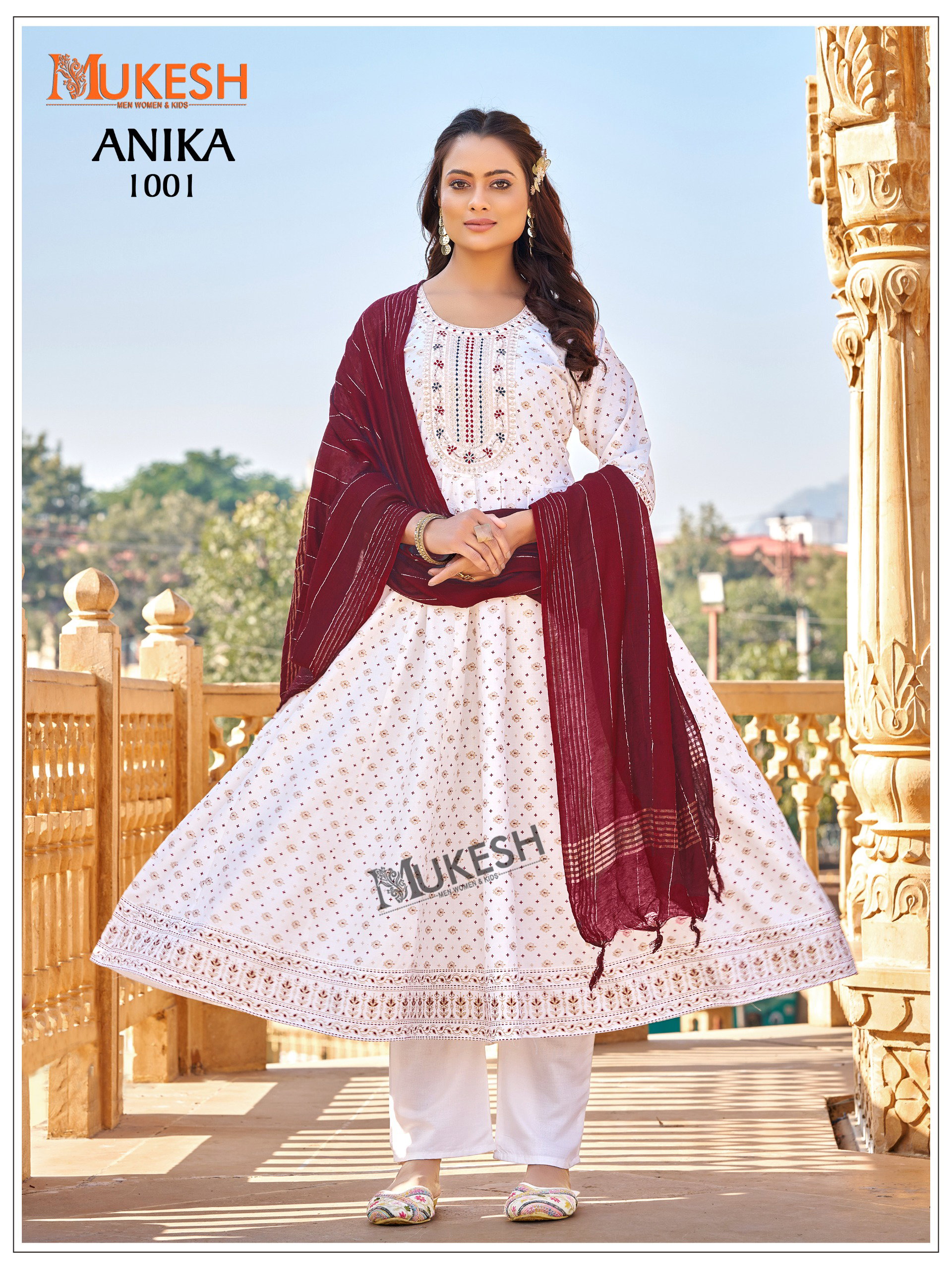 Mukesh Anika Rayon With Heavy Sequence Embroidery Worked Kurti Set Collection