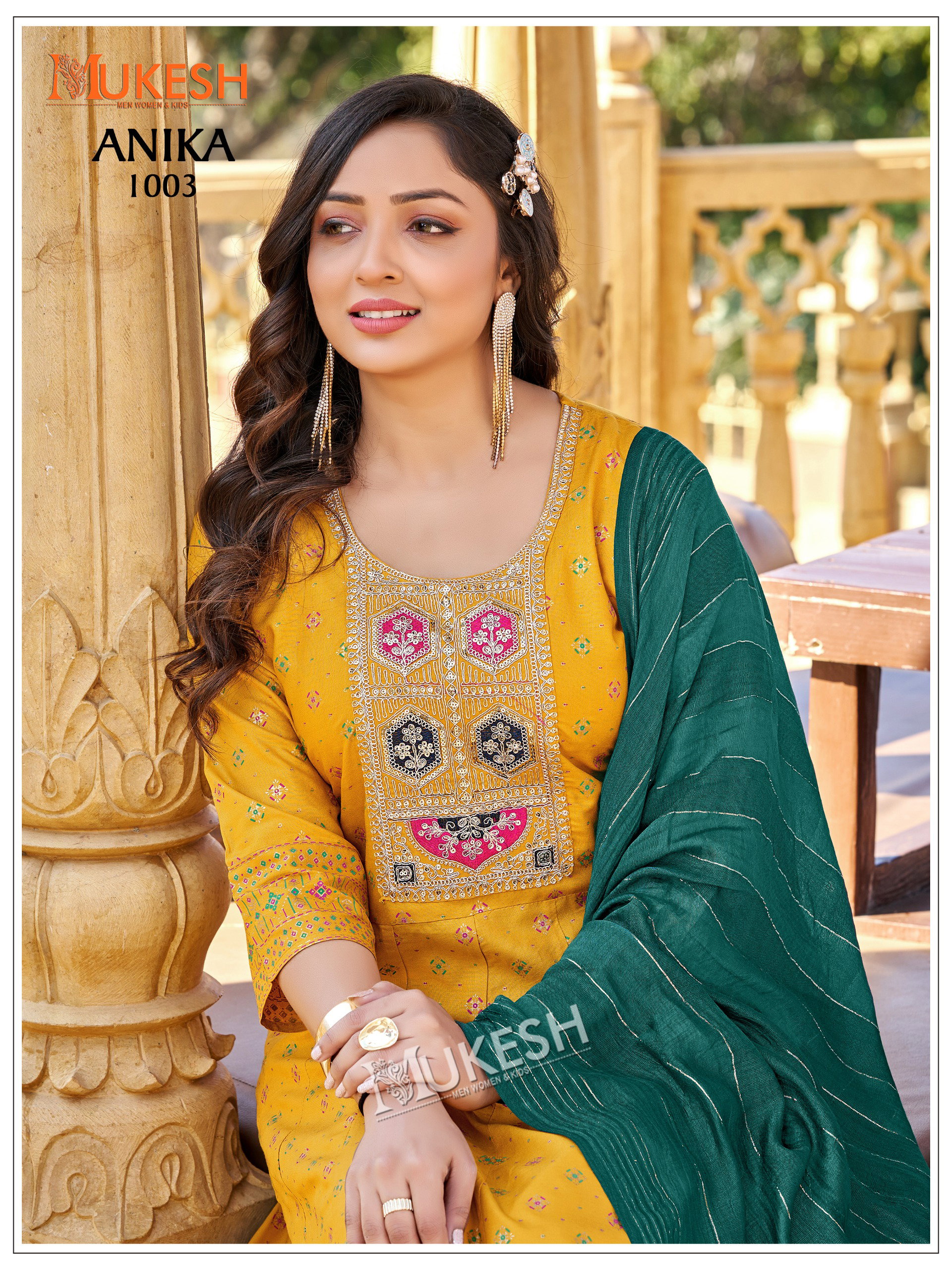 Mukesh Anika Rayon With Heavy Sequence Embroidery Worked Kurti Set Collection