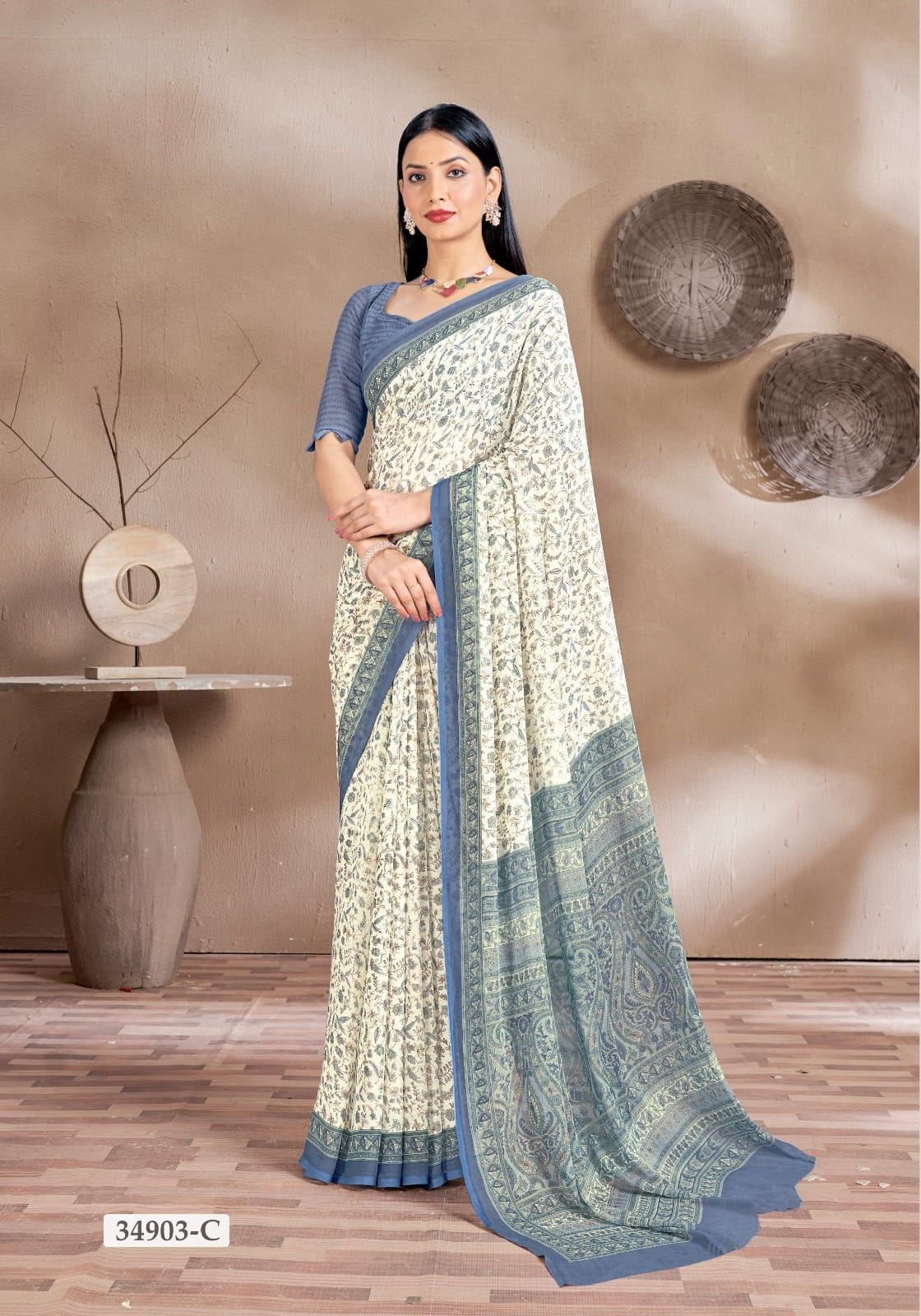 Ruchi Star Chiffon 161 Chiffon Printed Casual Wear Saree Collection