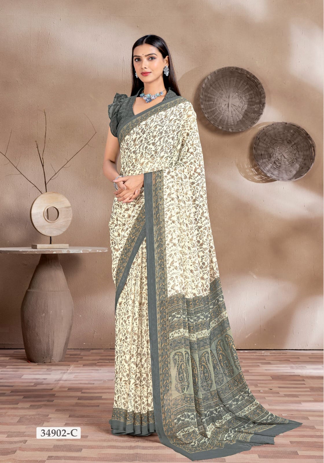 Ruchi Star Chiffon 161 Chiffon Printed Casual Wear Saree Collection