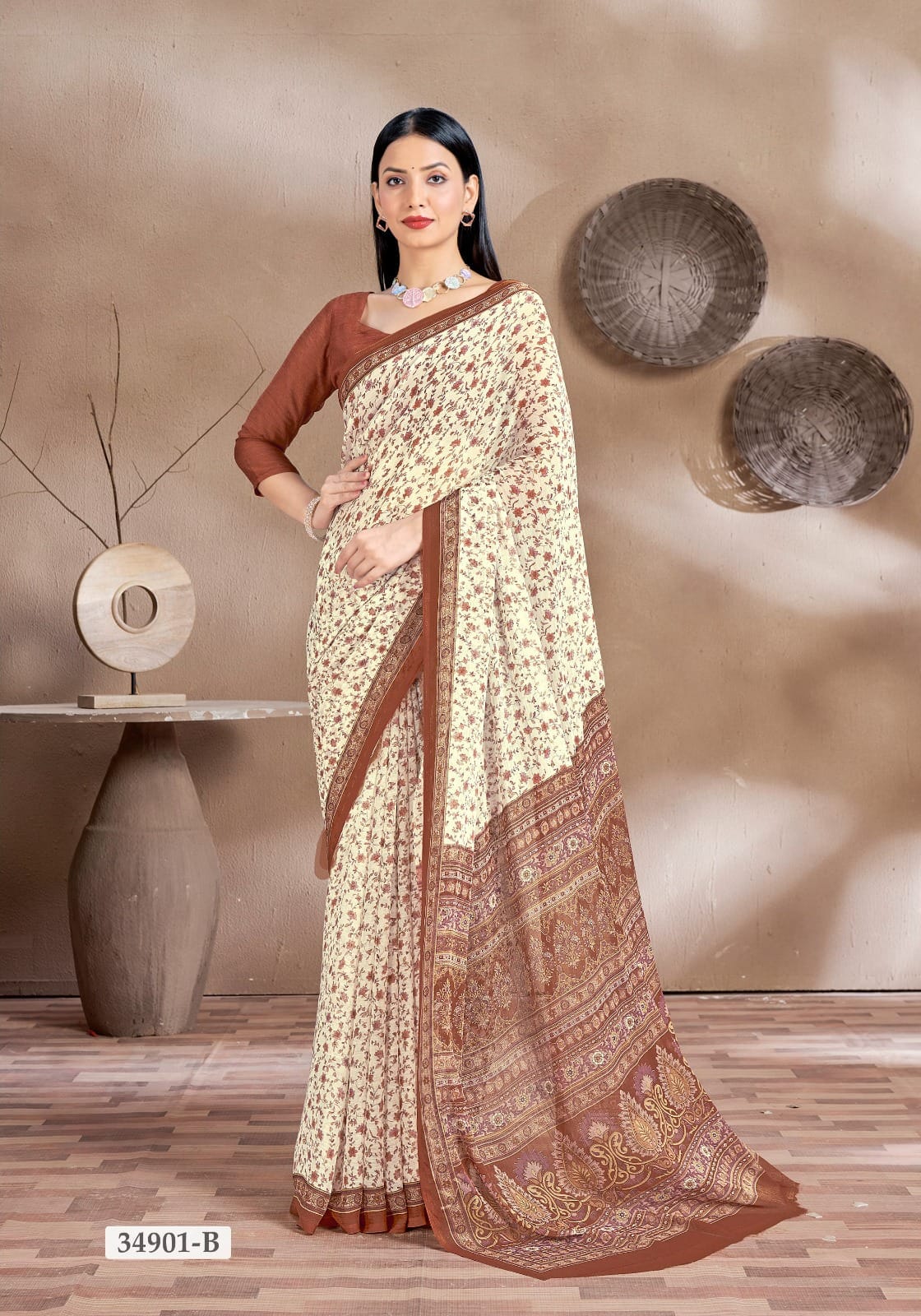 Ruchi Star Chiffon 161 Chiffon Printed Casual Wear Saree Collection
