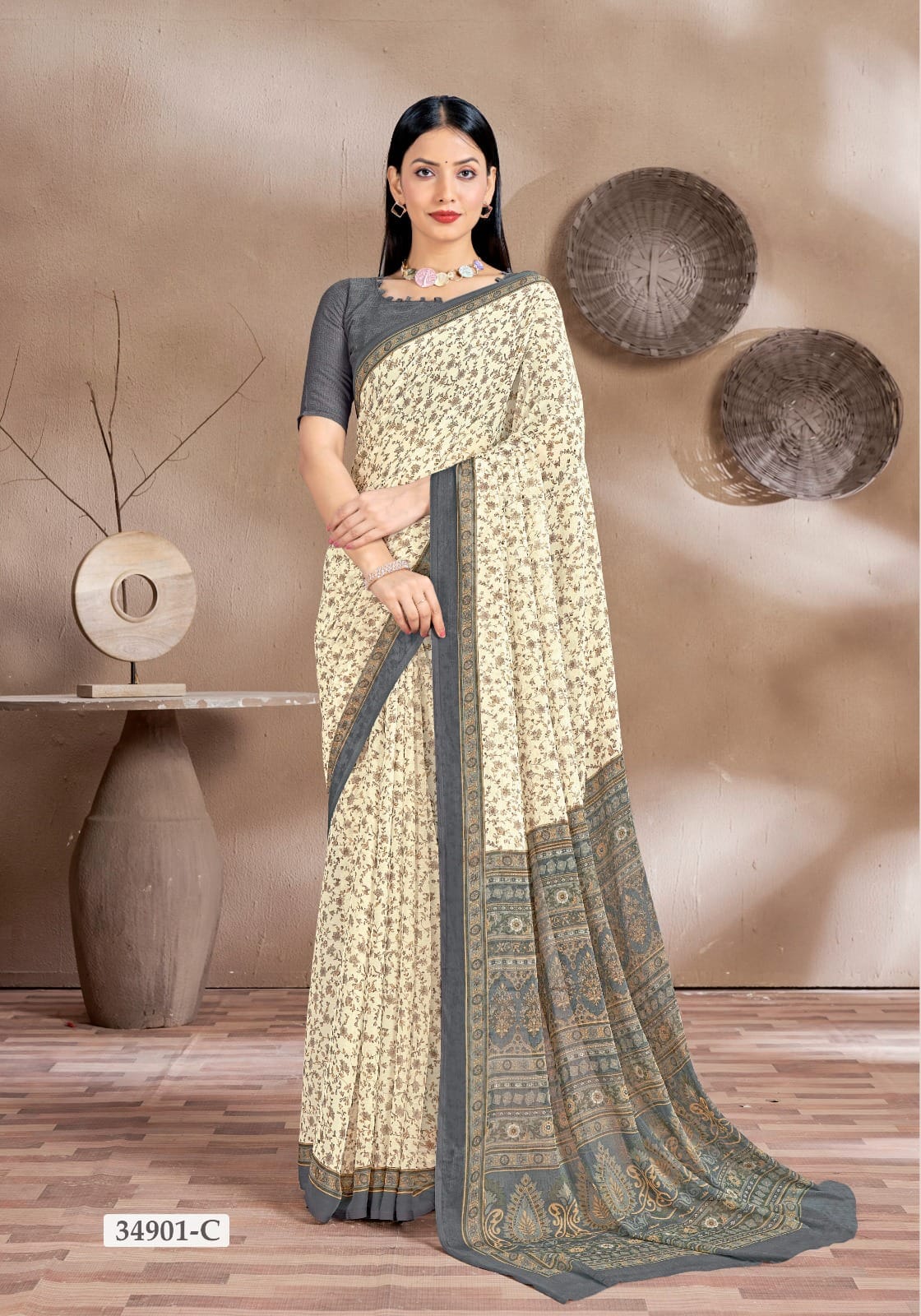 Ruchi Star Chiffon 161 Chiffon Printed Casual Wear Saree Collection