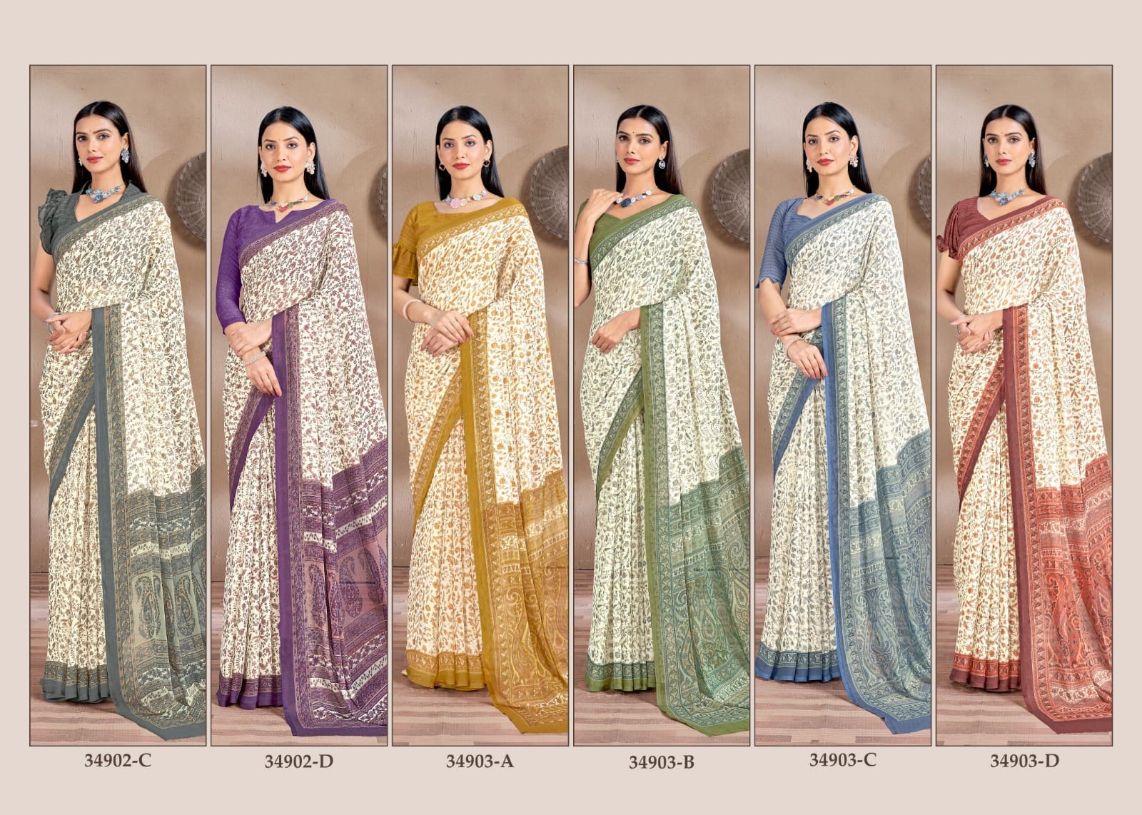 Ruchi Star Chiffon 161 Chiffon Printed Casual Wear Saree Collection