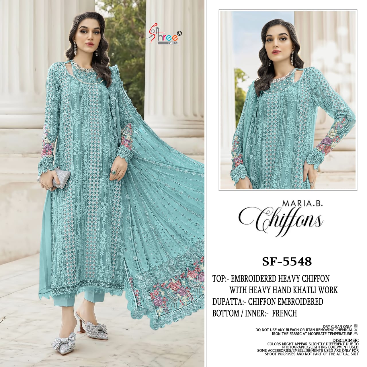 Shree Sf 5548 Chiffon With Embroidery Pakistani Salwar Kameez