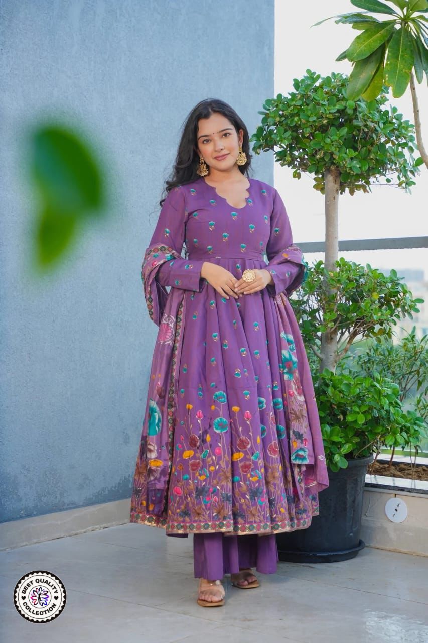 Lekha KL 5034 Muslin Cotton Printed Kurti Bottom With Dupatta