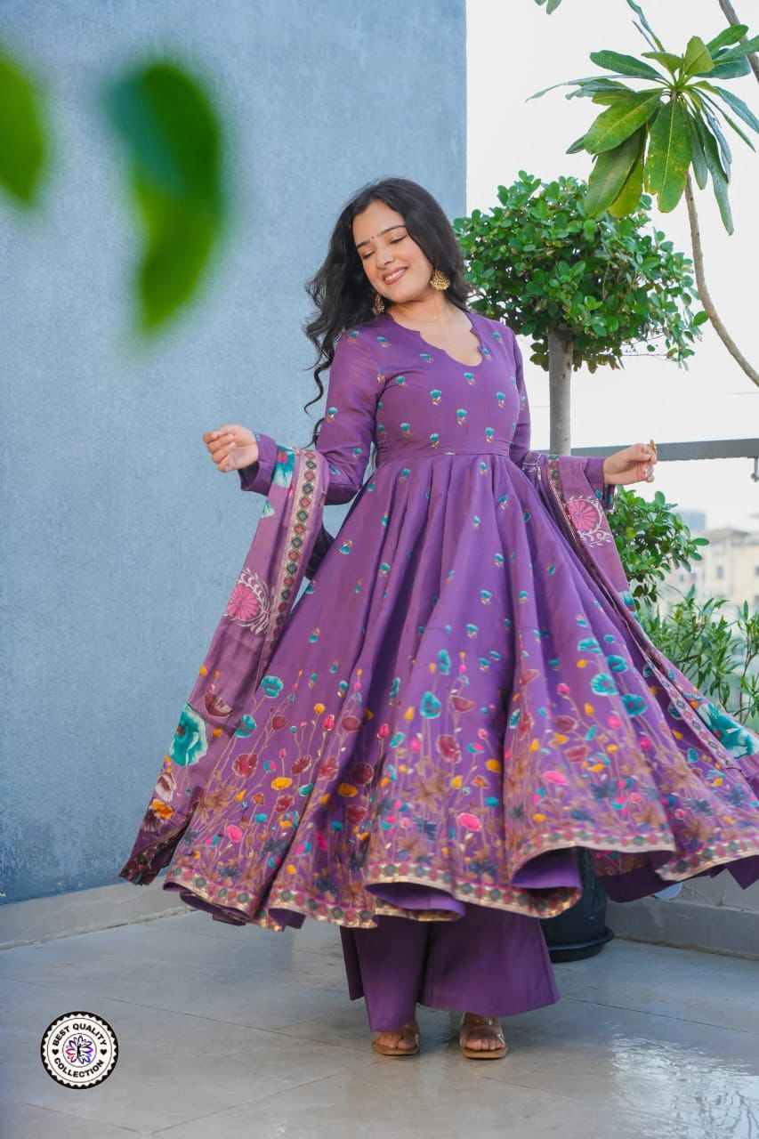 Lekha KL 5034 Muslin Cotton Printed Kurti Bottom With Dupatta
