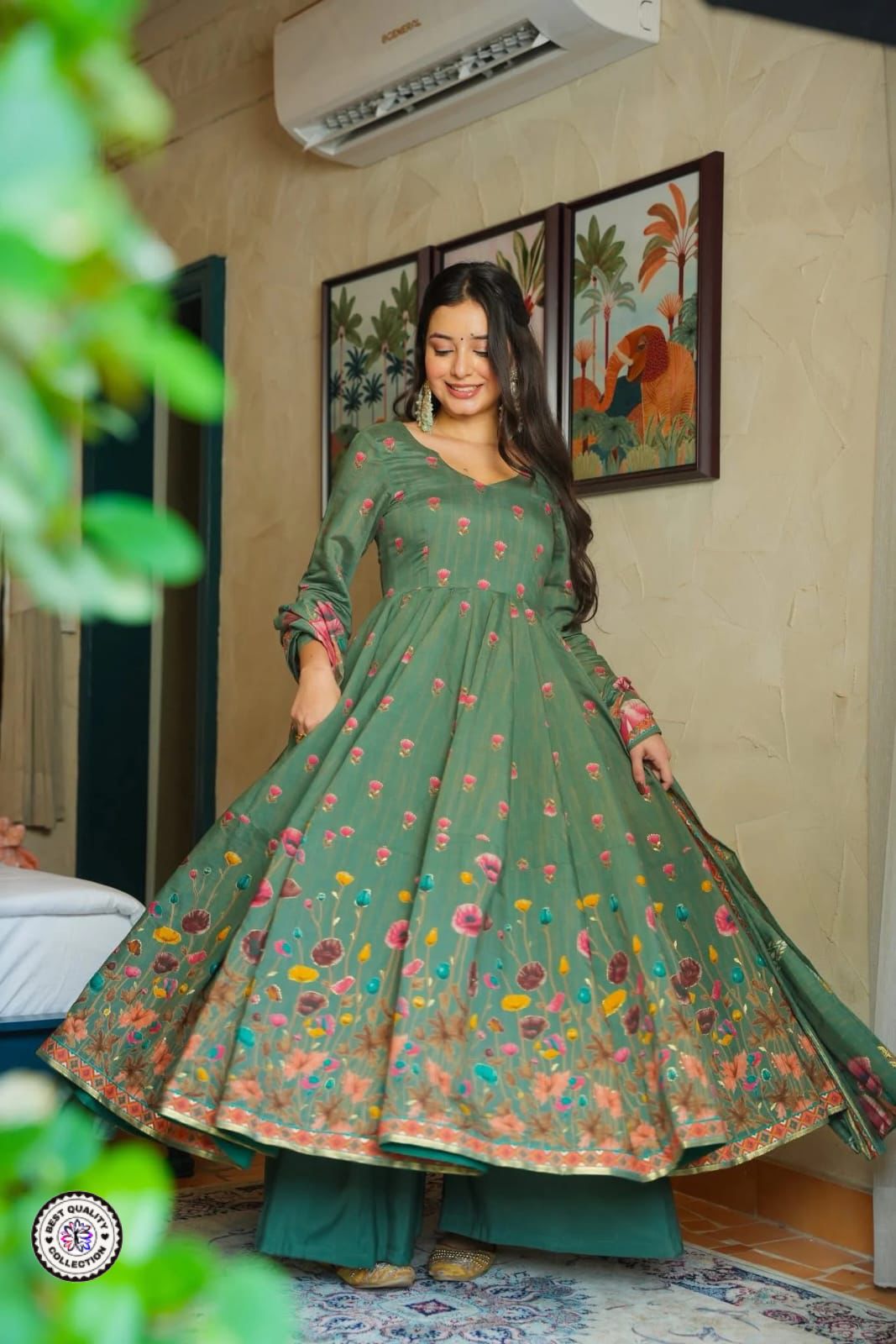 Lekha KL 5034 Muslin Cotton Printed Kurti Bottom With Dupatta