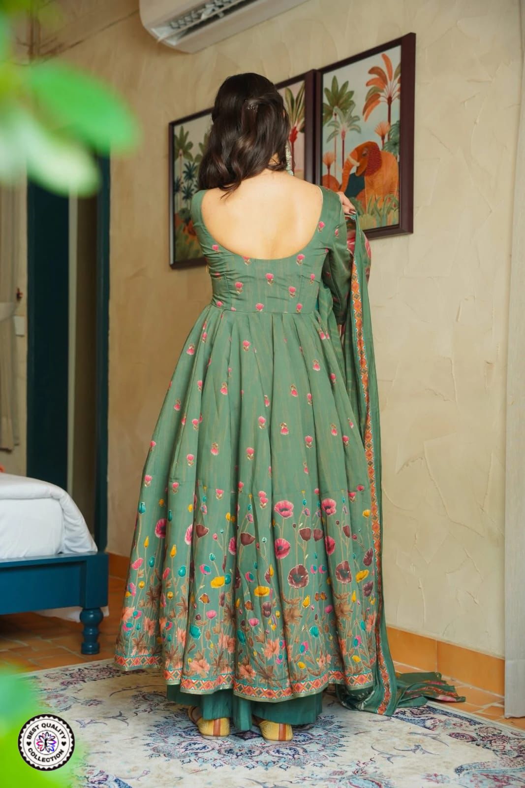 Lekha KL 5034 Muslin Cotton Printed Kurti Bottom With Dupatta
