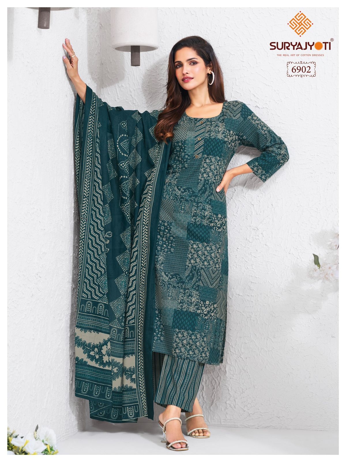 Suryajyoti Trendy Cotton Vol 69 Cotton Printed Kurti Bottom With Dupatta