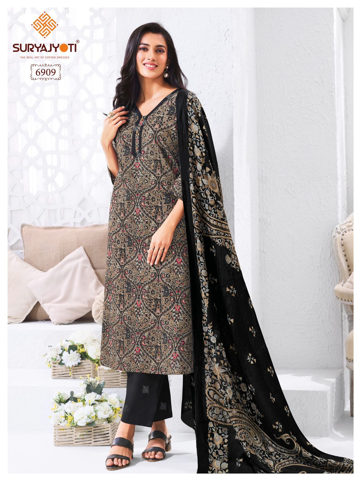 Suryajyoti Trendy Cotton Vol 69 Cotton Printed Kurti Bottom With Dupatta