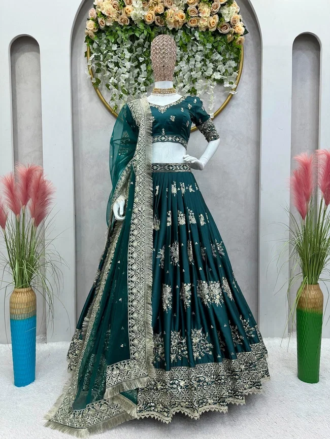 Glory QRC 219 Japan Satin Lehengha Choli