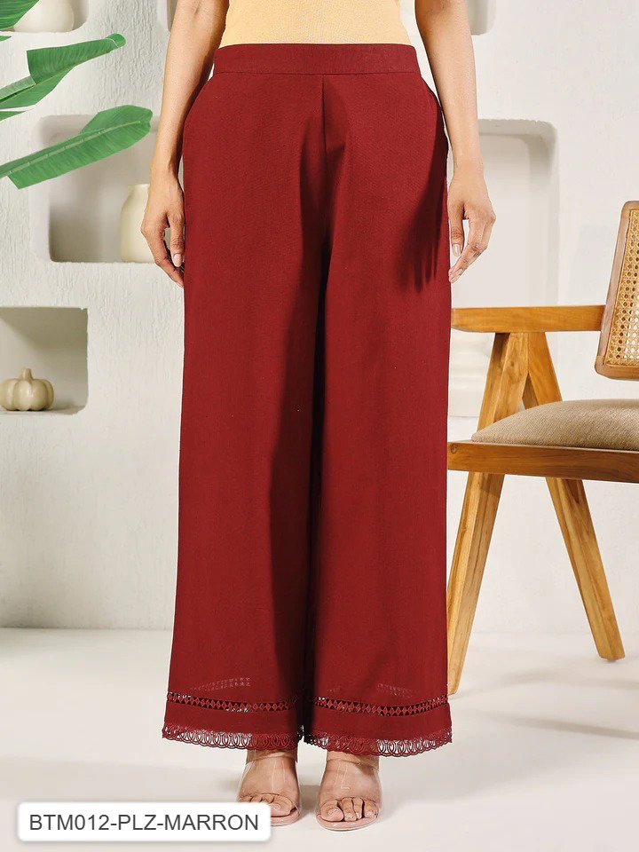 FIO BTM011 to BTM016 Cotton Solid Palazzo