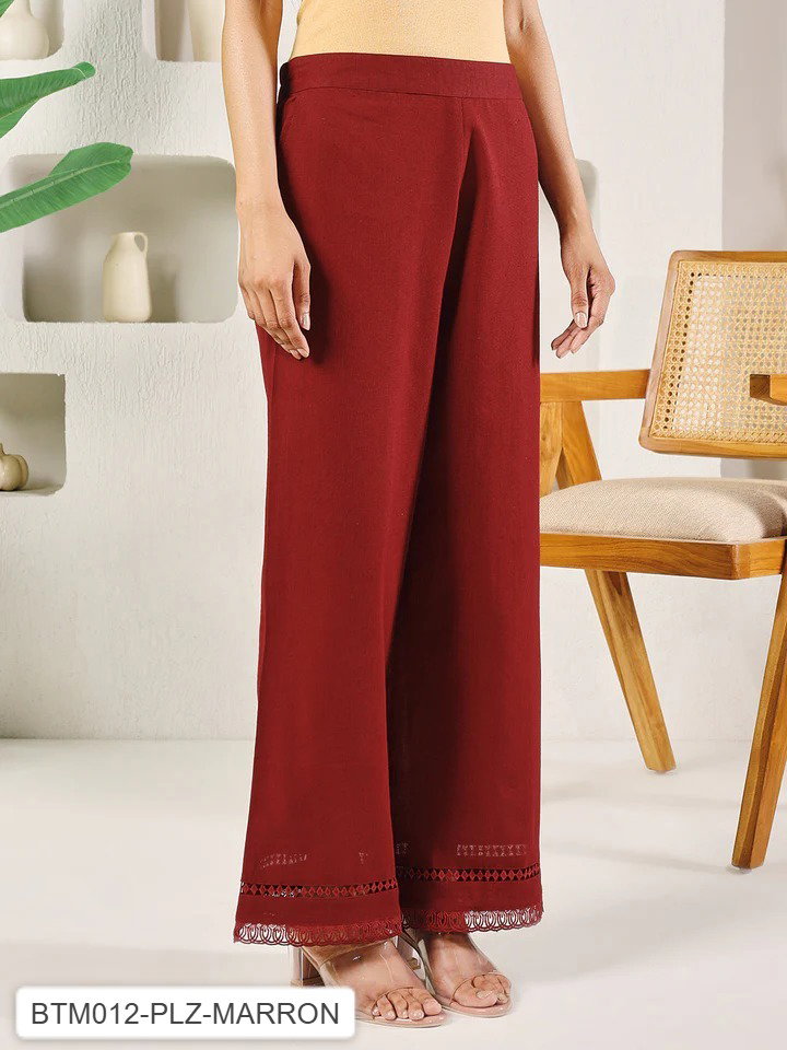 FIO BTM011 to BTM016 Cotton Solid Palazzo