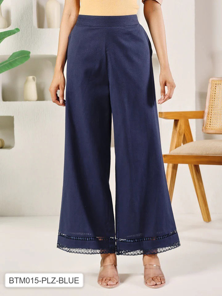 FIO BTM011 to BTM016 Cotton Solid Palazzo